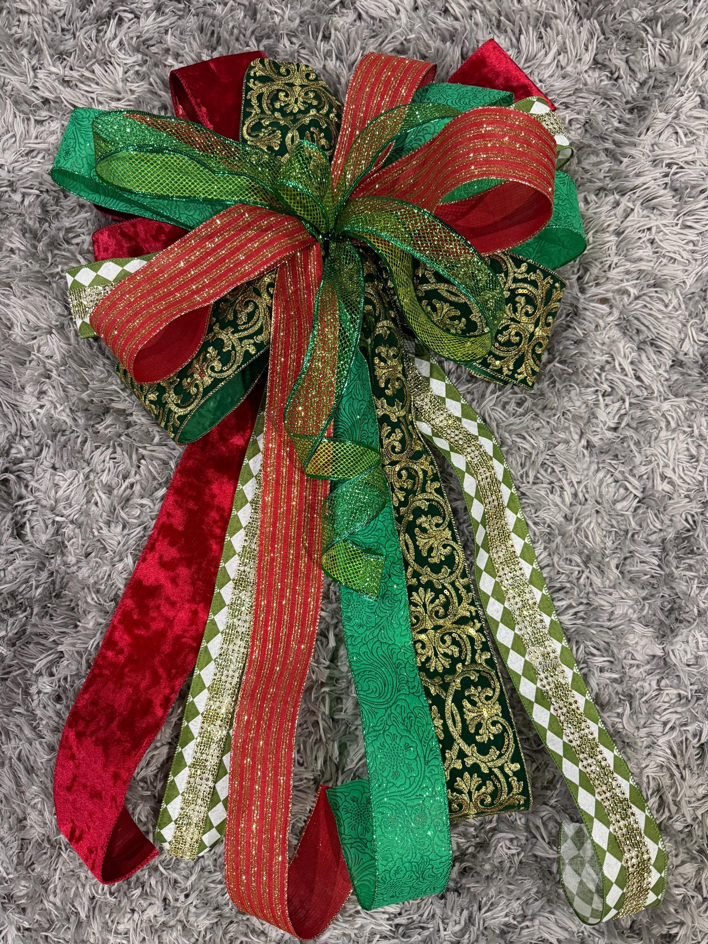37 Unique Christmas Tree Themes to Inspire Your Holiday Spirit: Deck the Halls Like Never Before! 24 Christmas Tree Topper,Winter Decor,Wired Ribbon,Mailbox Bow,Bows for…