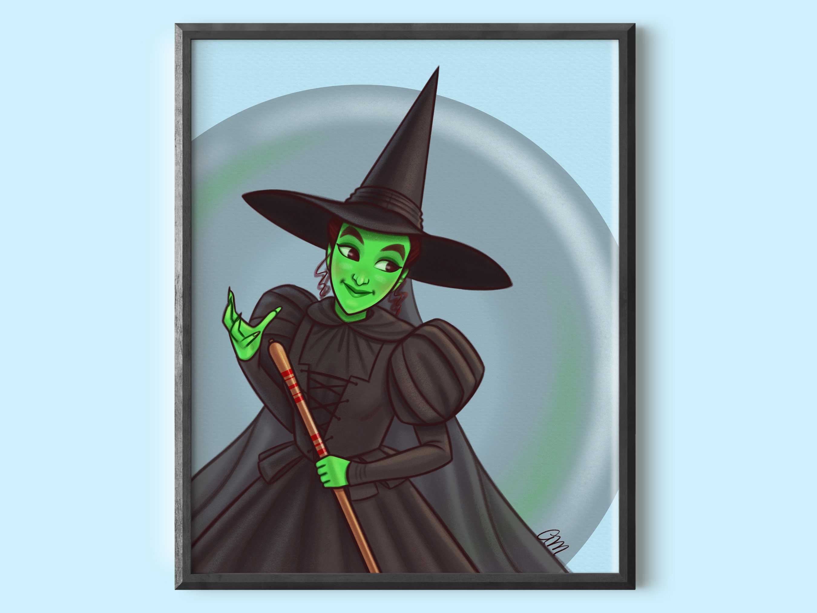 Wizard of Oz Wicked Witch Illustration Art Print - Etsy