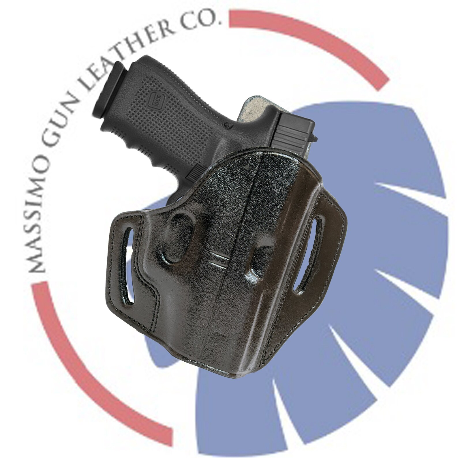 Fits GLOCK 43 9mm OWB Pancake Leather Gun Holster with Comfort Etsy