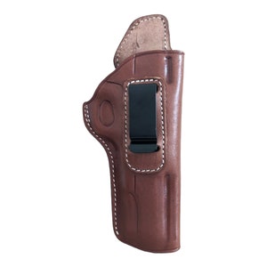 Leather IWB Holster - 1911 IWB CCW Holster, Compatible with Most 1911 Style Handguns – Kimber – Colt – S&W – Sig Sauer – Remington – Ruger