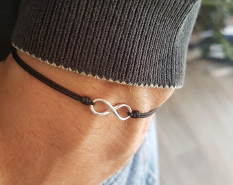 Set of 2 Adjustable Cord Bracelets for Women Made Zinc Alloy Rhodium Plated Charm Friendship String Bracelets for Women Black & Red Infinity Charms Set of 2 Adjustable Cord Bracelets for Women Made Zinc Alloy Rhodium Plated Charm Friendship String Bracelets for Women Black & Red Infinity Charms