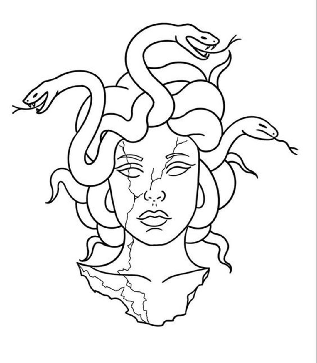 Medusa Svg File Instant Download Fast Easy Printable - Etsy