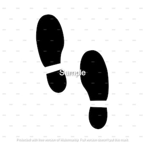 サンタの足跡 SVG カッティング ファイル デジタル インスタント ダウンロード サンタのブーツ