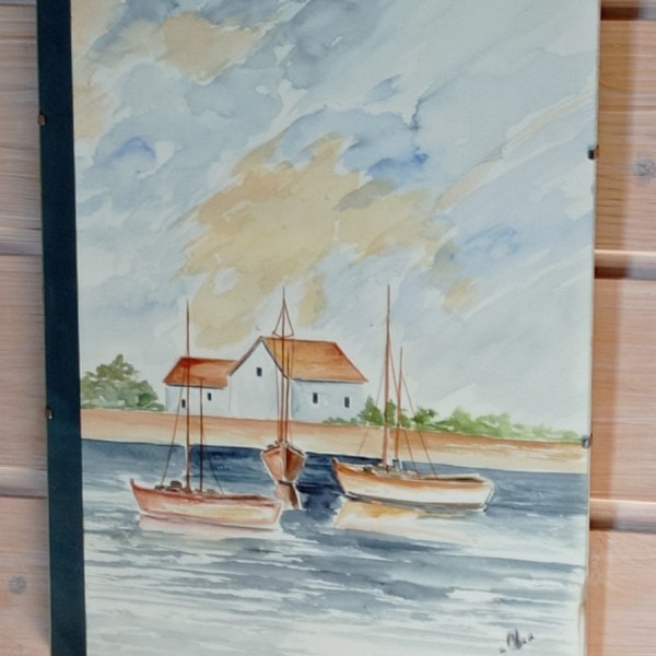 aquarelle marine