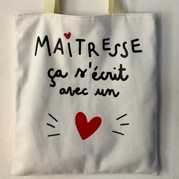 Sac / Tote bag " maîtresse "