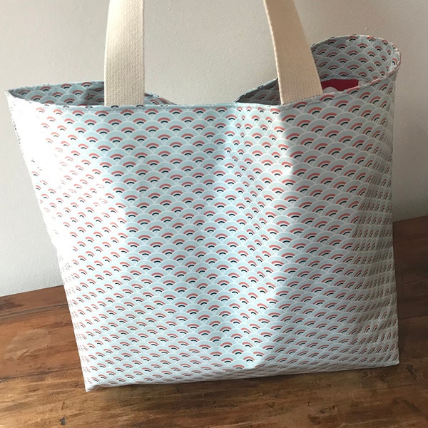 Sac cabas en toile cirée