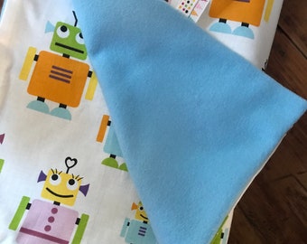 Baby blanket / plaid - Robots
