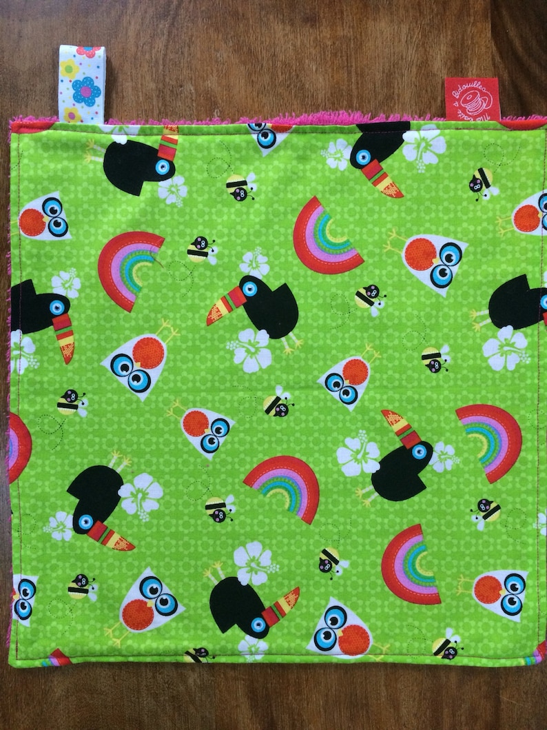 Napkin taste for kindergarten toucans and owls