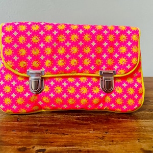Pochette fermoir cartable