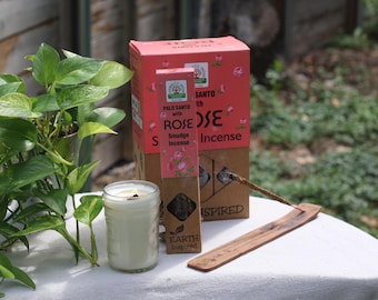 Namaste India Palo Santo with Rose Smudge Incense