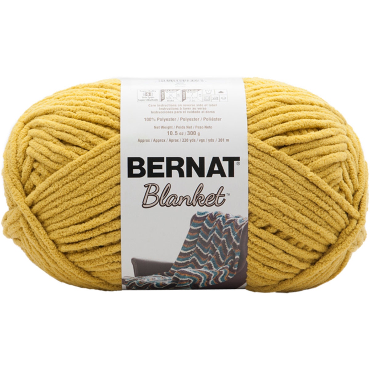 Bernat Blanket Gathering Moss Yarn - 2 Pack of 300g/10.5oz - Polyester - 6  Super Bulky - 220 Yards - Knitting/Crochet 