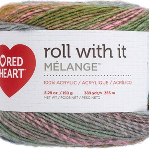 Red Heart Roll With It Melange Yarn 