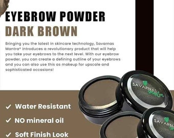 Savarnas Mantra Eyebrow Powder Dark Brown