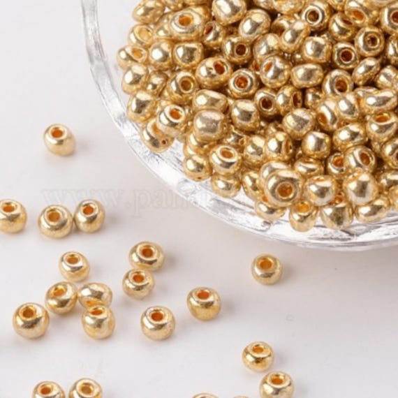 Lot De 300 Perles à écraser En Laiton 2mm - Multicolores (argenté, Doré, Bronze) - Pour Bijoux Et Créations