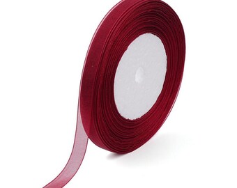 Bobine De Ruban Organza Rose Clair 10mm - 45 Mètres - Marque Homemade - Neuf