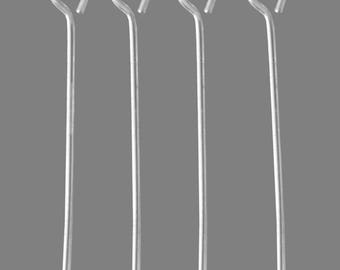 Lot De 200 Tiges Clous à œil Métal Noir - 22mm X 0,7mm, Pour Bijoux Et Perles