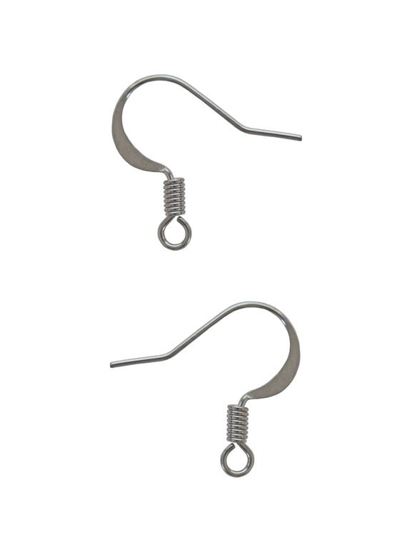 Lot De 50 Crochets Pour Boucles D'oreilles – Argenté Clair – 16 Mm – Pour Création Bijoux – Neuf