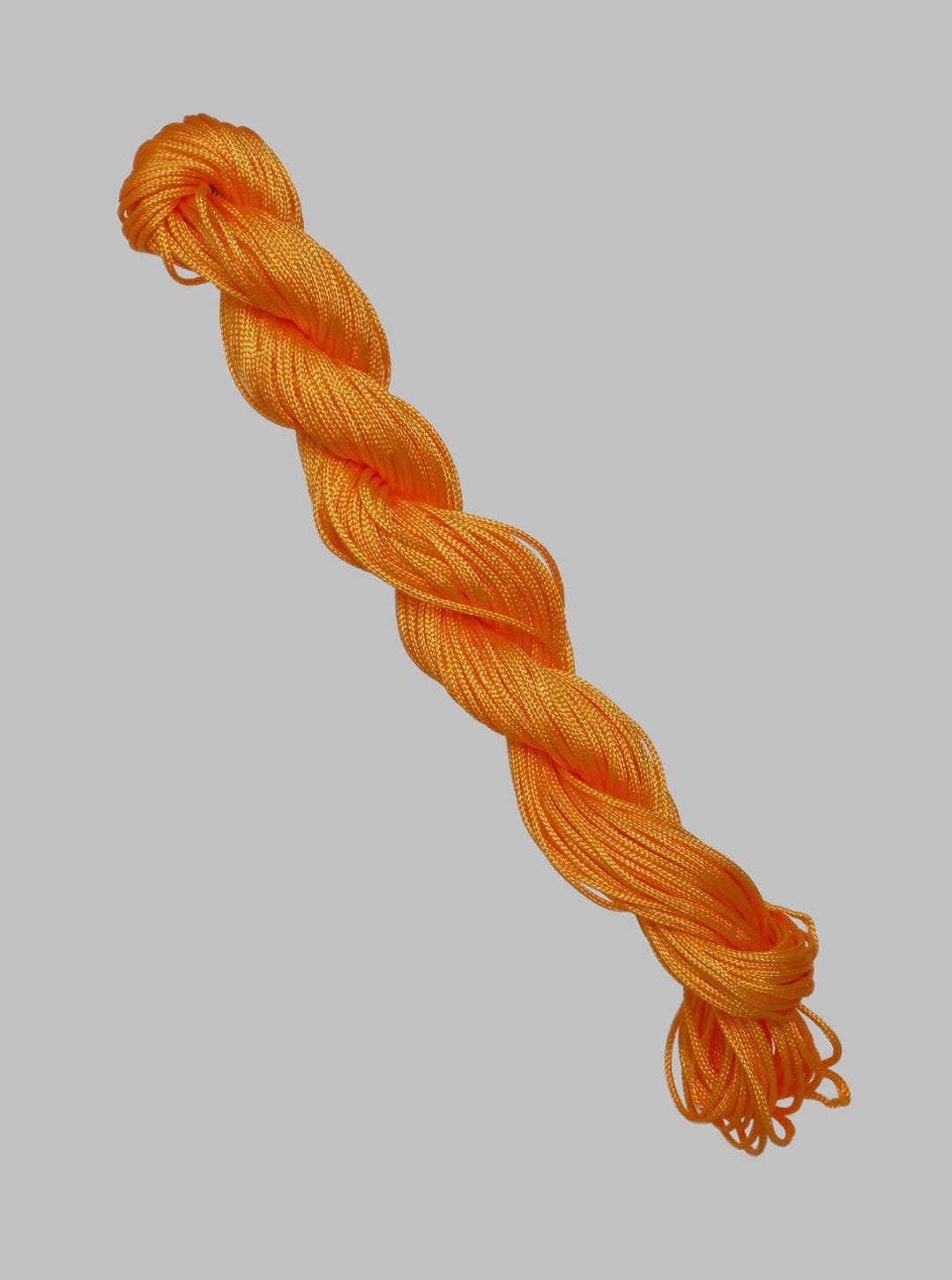 Echeveau FIL COTON CIRE 1mm JAUNE PALE Par 75 Mètres - Coton Ciré