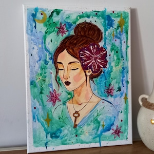 Original painting, acrylic painting on canvas, size 30 X 40 cm - Handmade wall art