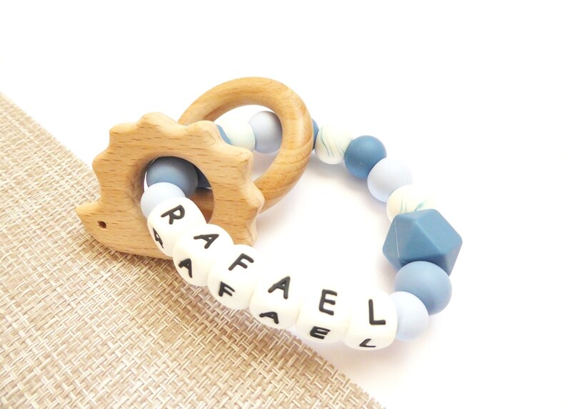 personalised silicone teether