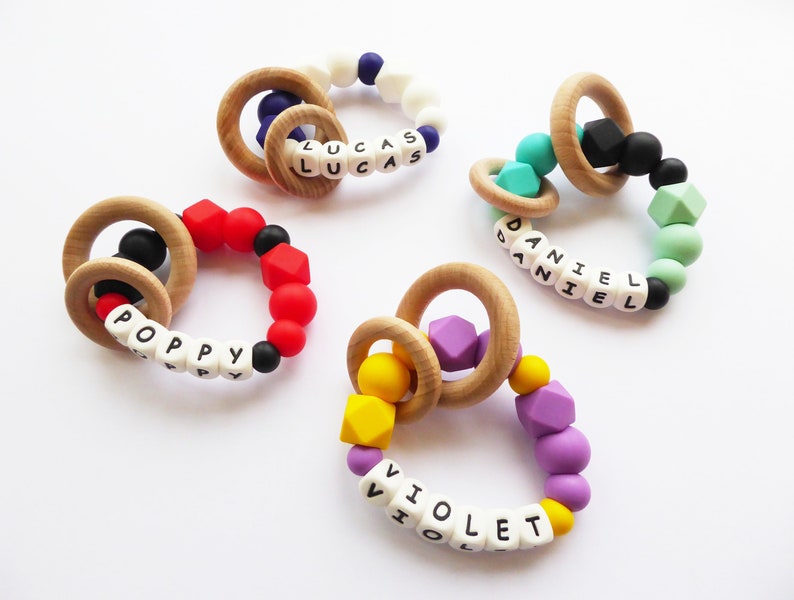 personalised teething toy