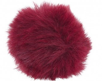 Pompon 6cm en fausse fourrure