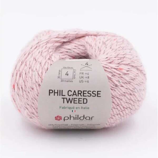 CARESSE TWEED de Phildar (2 coloris au choix)