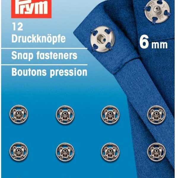 Boutons pressions Prym (6 tailles)