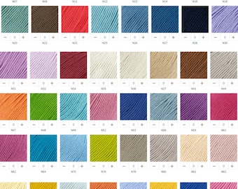 Natura JUST COTTON de DMC (35 colores a elegir)