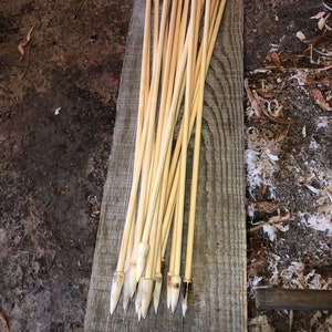 1 Prehistoric Arrow with custom-made deer antler tip, for historical reenactment...