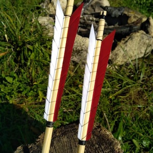 1 Flèche Médiévale avec pointe vissée, sur mesure, pour reconstitution historique, tir nature, tir beursault...