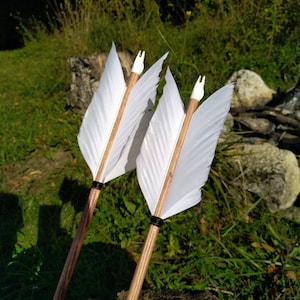 1 Flu flu arrow, with screw-on tip, for shooting, hunting, nature shooting, etc.