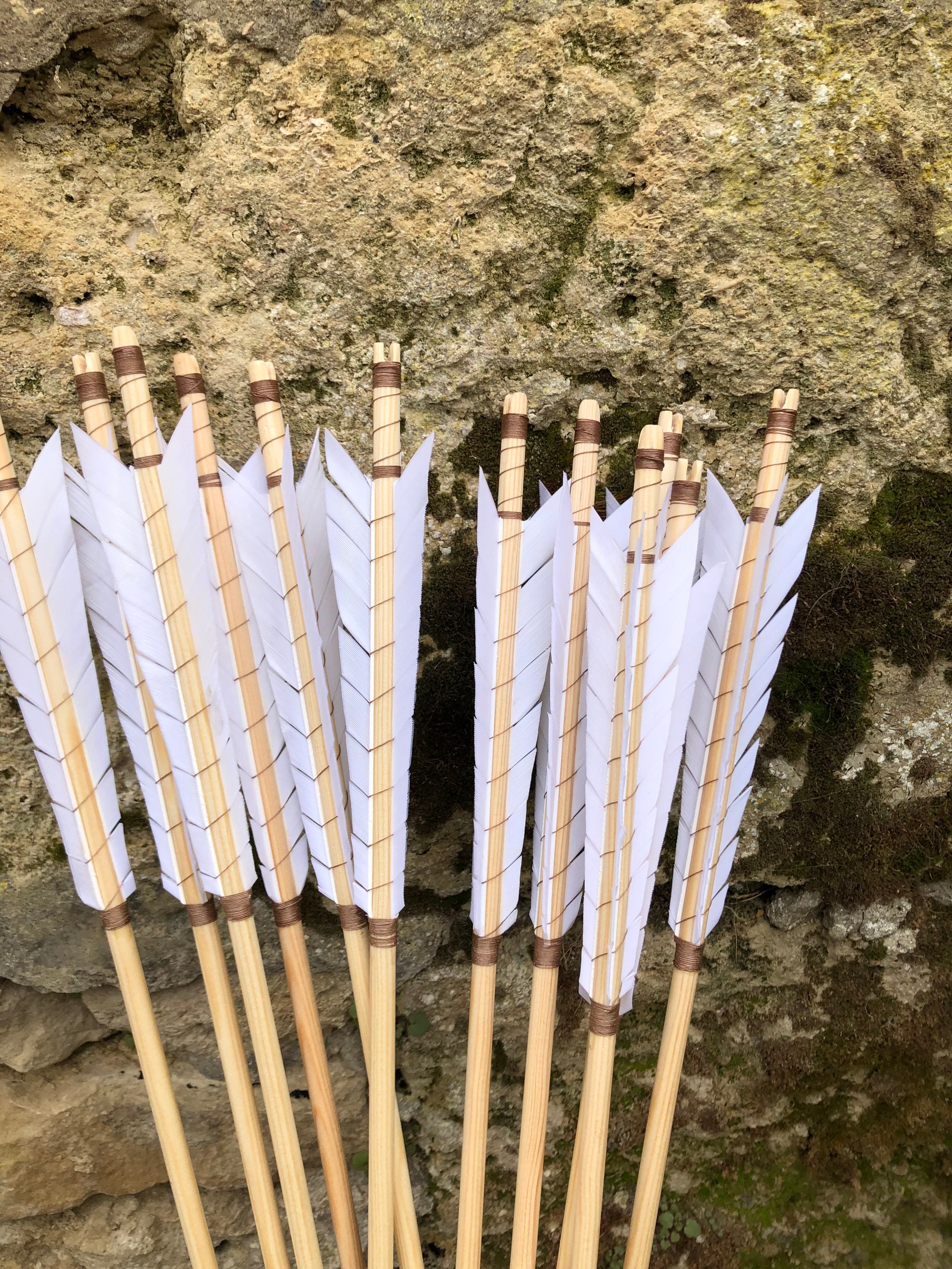 Arc d'entrainement en frêne + 2 flèches caoutchouc