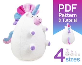 Unicorn Pattern Sewing | Etsy
