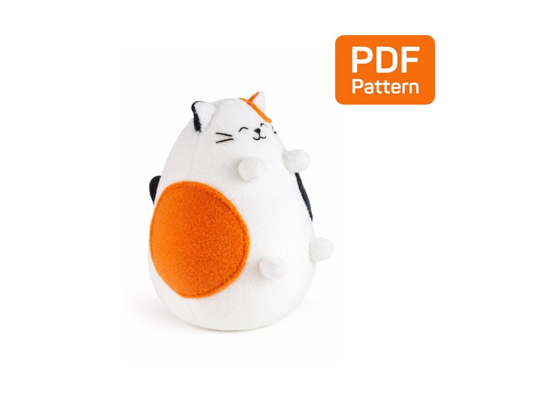 Calico Cat Sewing Pattern: DIY Kawaii Plush Kitten (PDF Tutorial) - Etsy UK