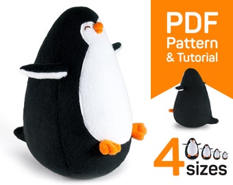 Pingouin en peluche spongieux  Jouets en peluche fantaisie