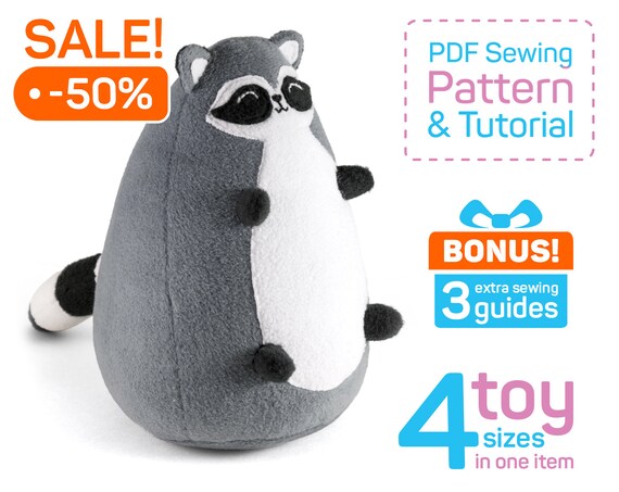 racoon soft toy