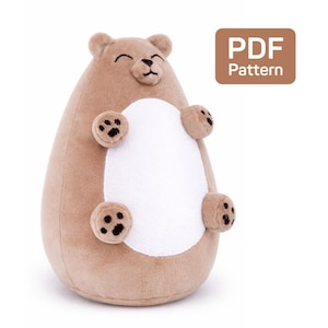 Memory Bear Sewing Pattern PDF: DIY Keepsake Teddy - 4 Sizes