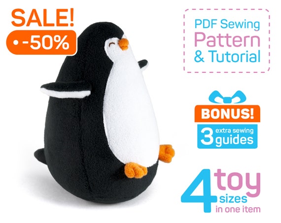 penguin stuffed animal pattern