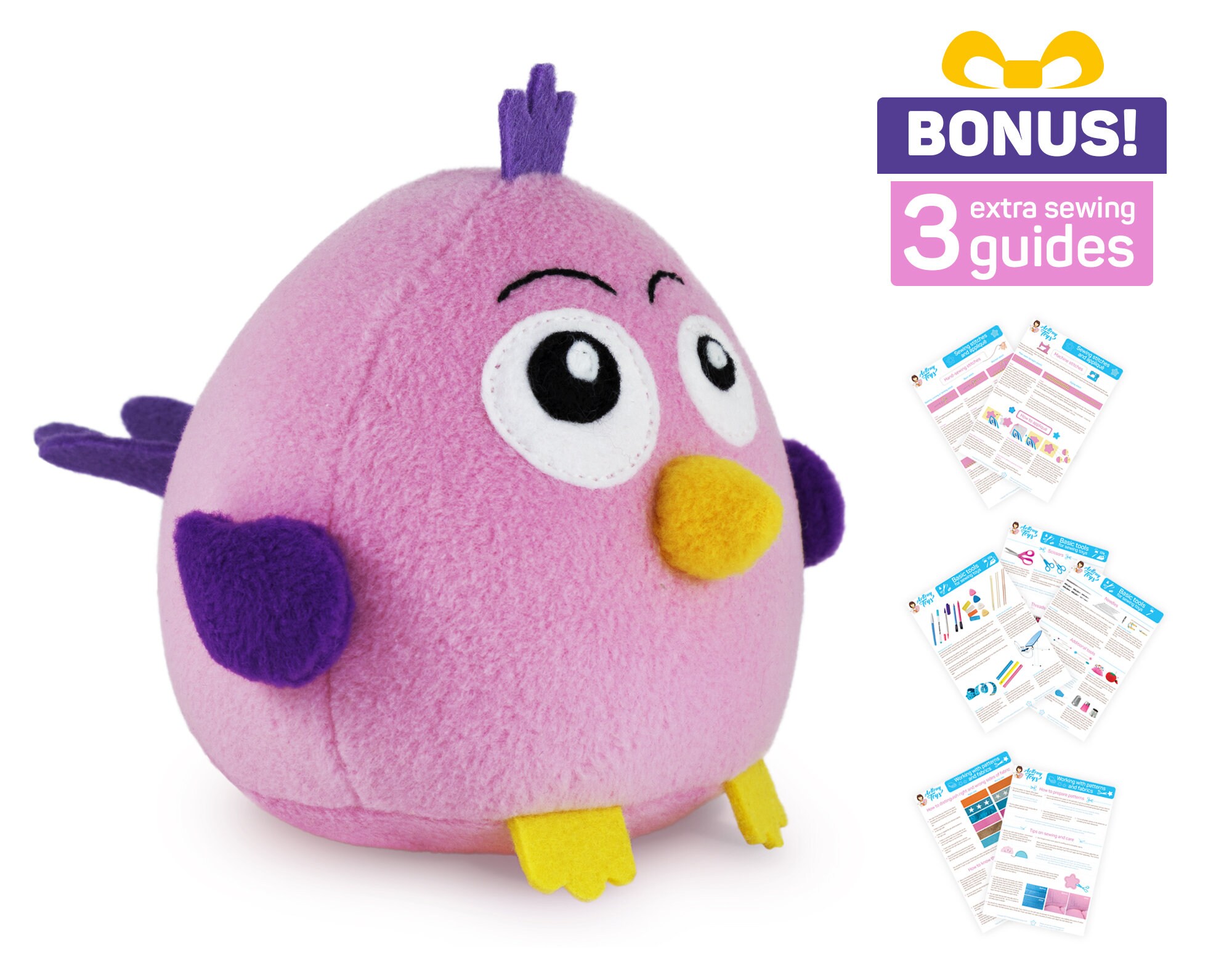 Bird sewing pattern PDF Stuffed bird pattern Fatty Funny Etsy Free stuffed bird patterns