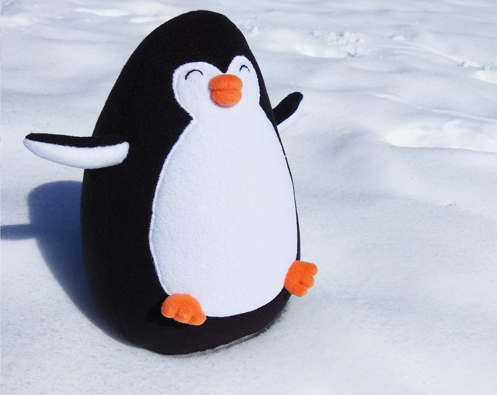 Penguin sewing pattern stuffed Penguin pattern Fat stuffed Etsy