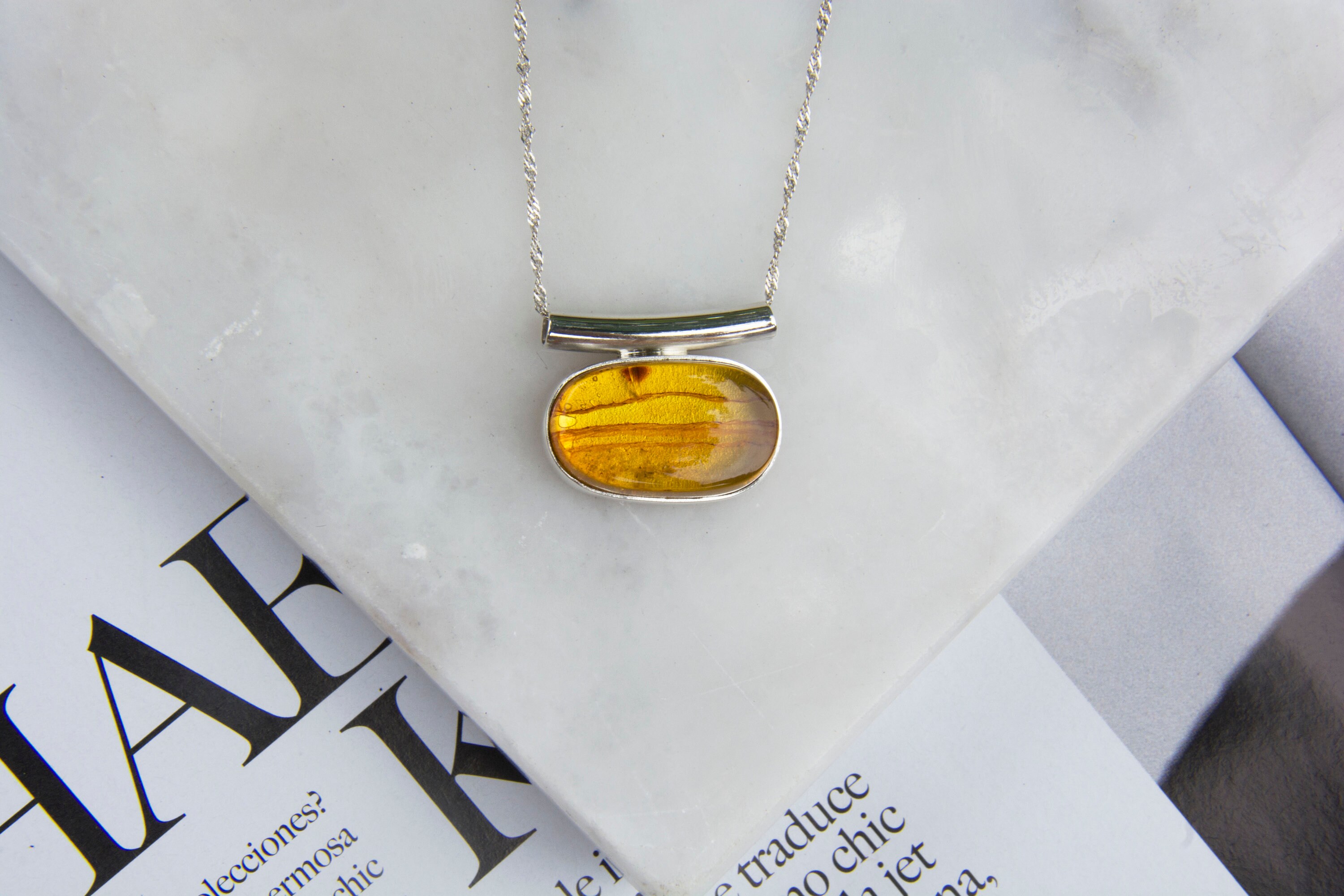 amber healing necklace