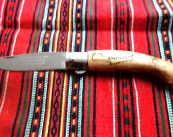 Folding Knife Handmade oak tree wood ,very sharp!!!