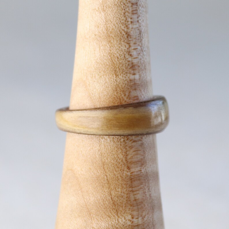 Cherry on Walnut With a Tapered Copper Band Men/'s Wedding Ring Women/'s Wedding Ring