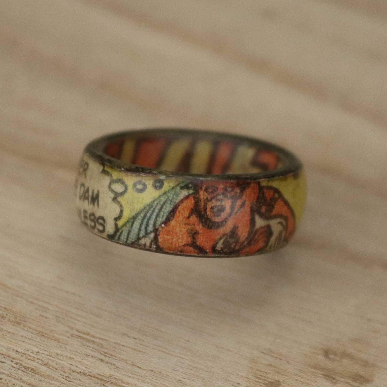 Comic Book Rings Superhero Ring Size 11.75 in Stock Ready - Etsy