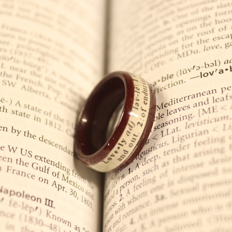 Dictionary Definition Rings Paper Rings Book Rings Bible Etsy