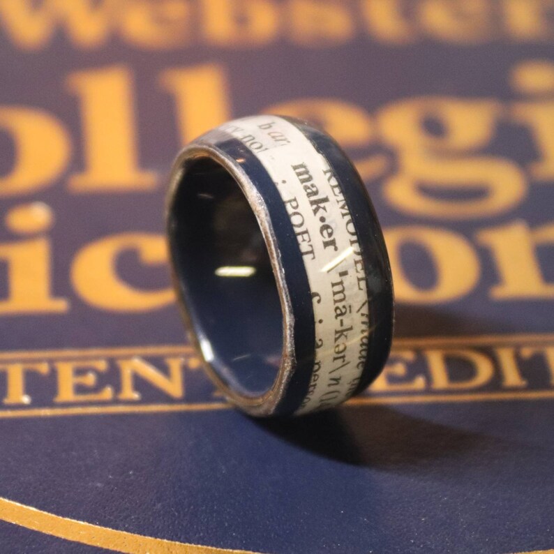 Dictionary Definition Rings Paper Rings Book Rings Bible Etsy