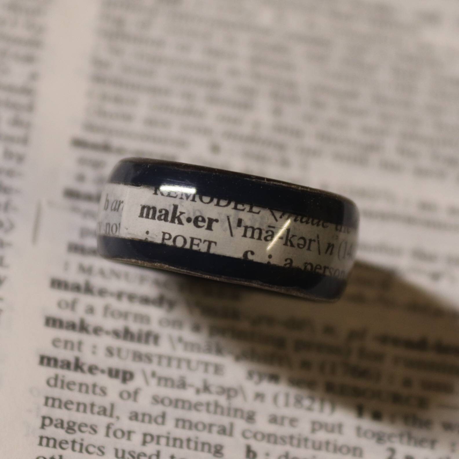 Dictionary Definition Rings Paper Rings Book Rings Bible Etsy