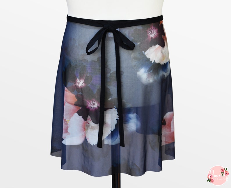 Evie Ballet Wrap Skirt Ballet Skirt Dance Skirt Floral Ballet Skirt Flourish Dancewear image 3