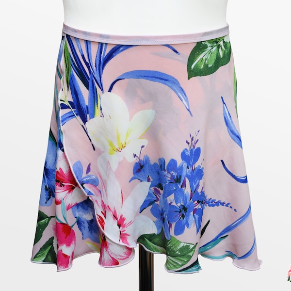 Eleanor - Ballet Wrap Skirt - Ballet Skirt - Dance Skirt - Floral Ballet Skirt - Flourish Dancewear